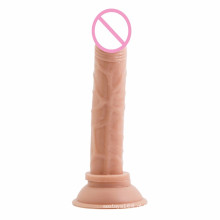 Dildo realístico do brinquedo do sexo do pénis do silicone para a mulher